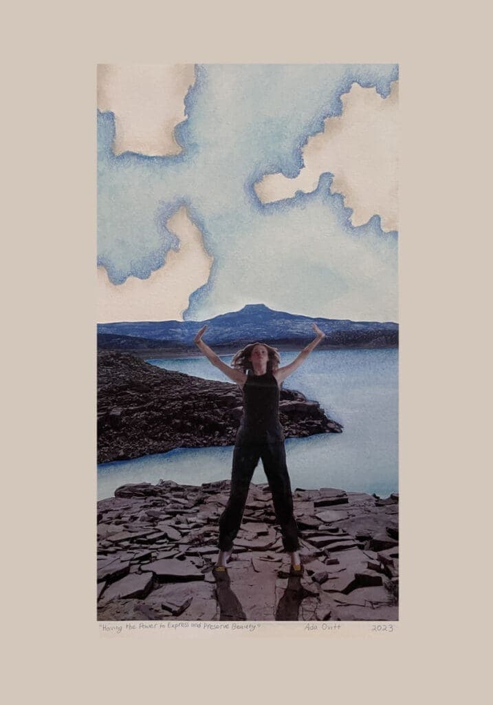 Inspiring student at Albuquerque Academy achieving empowerment through nature and art.