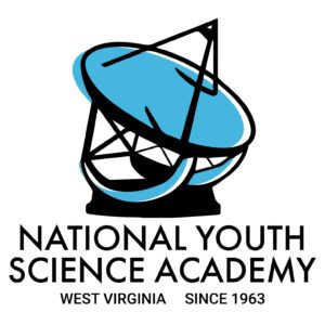 National Youth Science Academy logo with satellite dish.