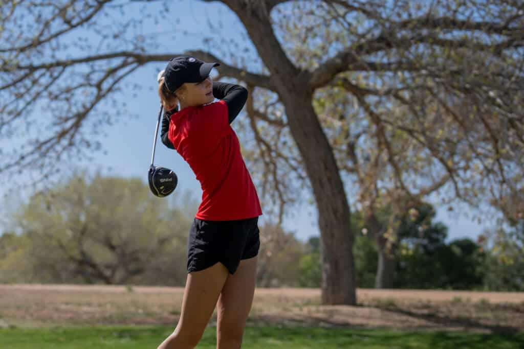 Academy boys and girls have first-round leads at state golf