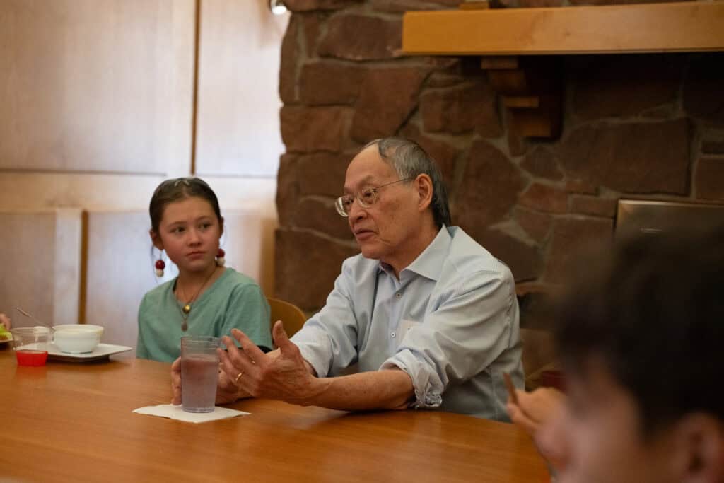 Albuquerque Academy campus visit with U.S. Poet Laureate Arthur Sze engaging students.